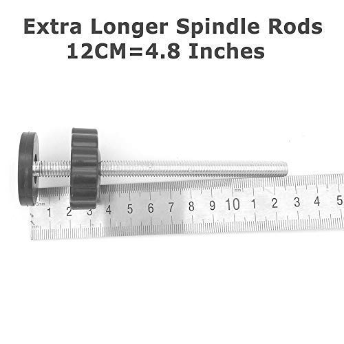 Vmaisi 4 Pack 8MM Baby Gates Threaded Spindle Rod, Replacement Parts Kits | Extra Long Wall Mounting Accessories Screws Rods Adapter Bolts for Pet & Dog Pressure Mounted Safety Gates