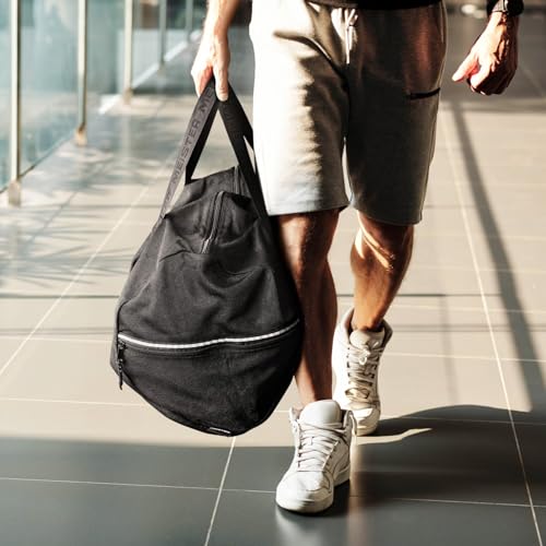Meister Breathable Chain Mesh Duffel Gym Bag - color: V2.0 Black, size: Classic 22"x13"x13"