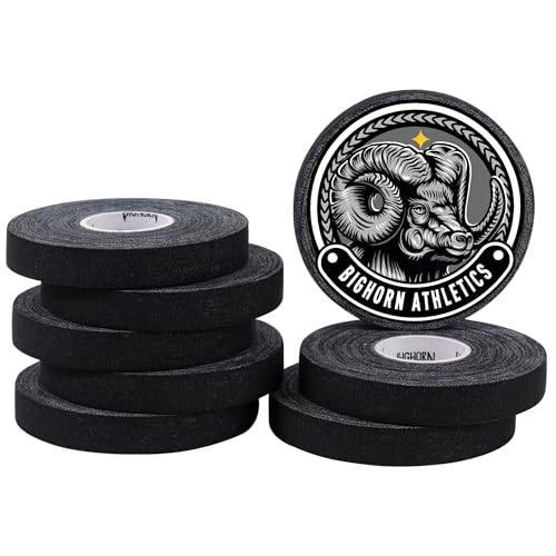 Bighorn Athletics Finger Tape, Male Climber Tin, 0.5" x 45ft, 8Rolls, Black | Climbing tape with retro design tape holder for tension support & bouldering. EZ tear, strong adhesive, residue-free. - color: Black