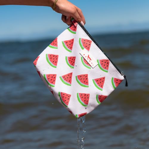 SCOUT Go Getter Pouch- Water-Resistant, Toiletry Bag - Baja Black | Features a convenient finger loop and zips closed. Folds flat, and easily wipes clean. Perfect for the beach and pool - color: Baja Black