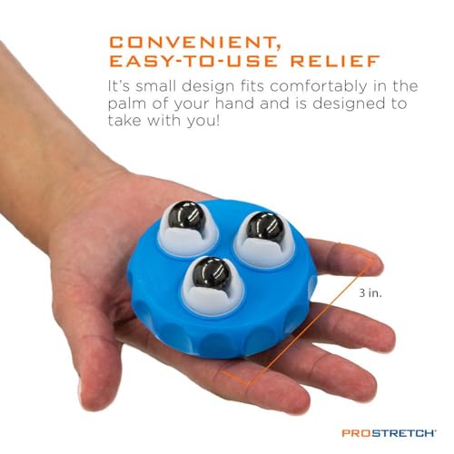 ProStretch Marble Roller, Massage Tool with Magnetic Balls for Acupressure | Portable Handheld Muscle Roller for Muscle Soreness & Deep Tissue Recovery