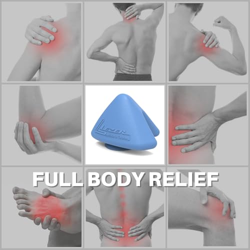 LEZER Large Trigger Massage Point, Manual Massage Ball, Hip Hook, Muscle Knot Release Tool, Deep Tissue Relief, Hip Flexor Iliacus Back Psoas Hand Foot Myofascial Physical Therapy, 3.5 inx3 in, Blue - style: 05 - Large Trigger Blue