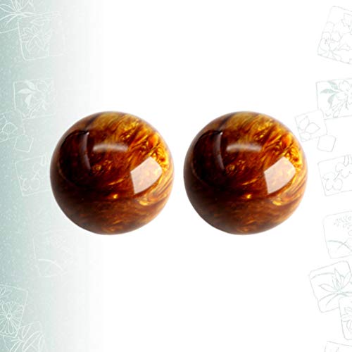 Hand Massage Balls for Elderly Hand Therapy and Fitness Handball Set Solid Resin Exercise Balls for Muscle Movement Flexibility and Relaxation 2 Pack 2 Inch