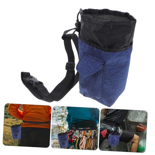 Chalk Bag for Rock Climbing - Chalk Holder with Waist Belt for Gym Bouldering and Outdoor Climbing Activities