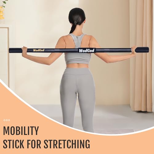 Wooden Yoga Stick,5 Ft Mobility Stick,Adjustable Stretching Stick,Portable Splicable Exercise Stick,Exercise Pole For Balance,Flexibility And Mobility,Stretch Stick,Stick Mobility Training Stick