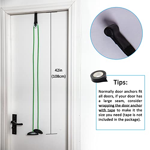 Shoulder Pulley Over The Door Physical Therapy System | Over-the-door exercise pulley designed for shoulder physical therapy exercises. - color: Green