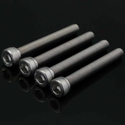 50 PCS Socket Head Cap Screw Assortment Set, M6 x 8mm, 10mm, 12mm, 16mm, and 20mm, Stainless Steel 304, Bright Finish - size: Assortment 8mm to 20mm