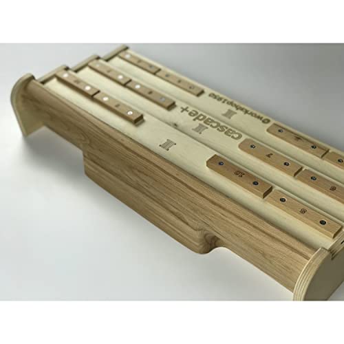 Cascade + Minimal Edge Wood Hangboard | Climbing Training Board with Micro Crimp | Equipment for Fingers and Grip Strength