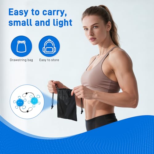 Wefaner Finger Strengthener, Therapy Hand Ball,Finger Exerciser Ball, Finger Stretching and Rehabilitation Training for The Elderly