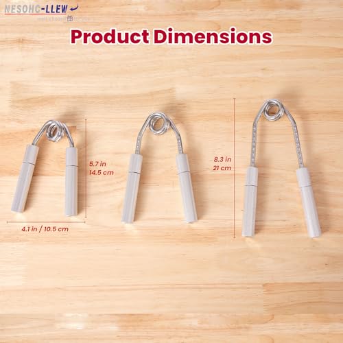Hand Gripper Strengthener, 40–160 lbs Adjustable Resistance, All-Metal Grip Trainer with Carbon Steel Spring and Aluminum Handles