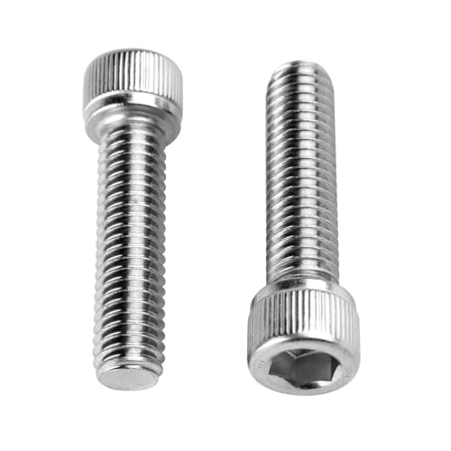 3/8-16 x 3/4" Socket Head Cap Screws Allen Hex Bolts, 304 Stainless Steel 18-8, UNC Fully Machine Thread, 10Pcs Silver - color: Silver, size: 3/8-16 x 3/4" (10PCS)