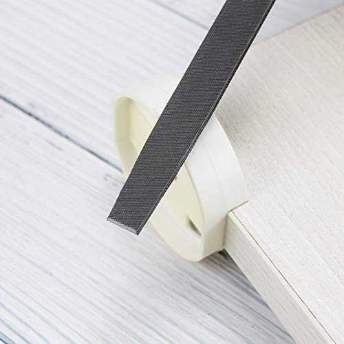 KALIM Flat Medium Cut File, Double Cut Teeth, 6'' Length, Made of High Carbon Steel, Hand File Without Handle Suitable for Wood, Metal, Sharpening, etc. - style: 6'' Flat File