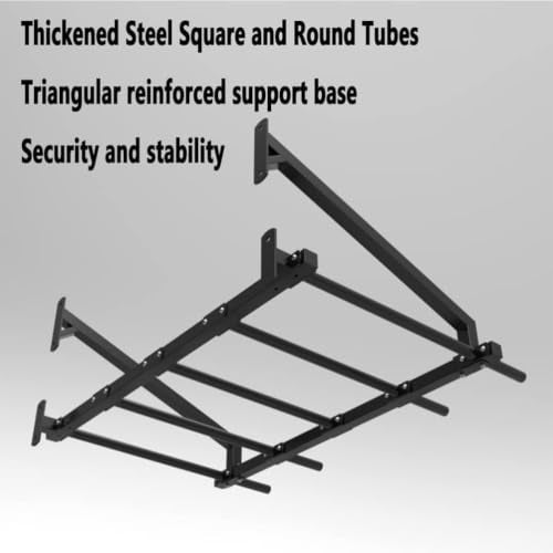 Wall Mounted Pull Up Bar – Heavy Duty Climbing Frame Strength Trainer, Home Gym Horizontal Bar & Fitness Equipment