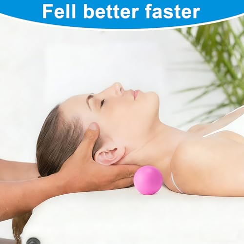 Aegero Peanut Massage Ball-Double Lacrosse Massage Ball, Mobility Ball for Myofascial Release,Yoga Therapy,Trigger Point Therapy,Muscle Knots and Acupoint Massage (Black Firm Ball) - color: Black
