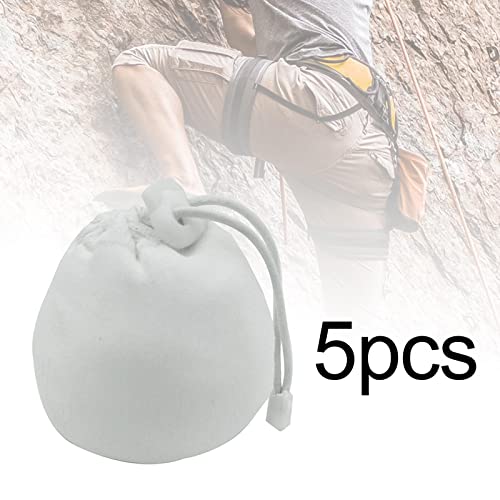 5X Anti-Slip Chalk Ball Bag Drawstring Bag with Buckle for Gymnastics Bouldering Weightlifting, Rock Climbing