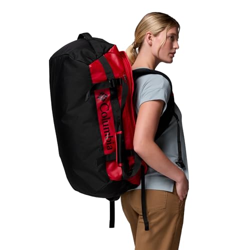 Columbia Unisex Landroamer 60L Duffel, Mountain Red/Black, One Size - color: Mountain Red/Black