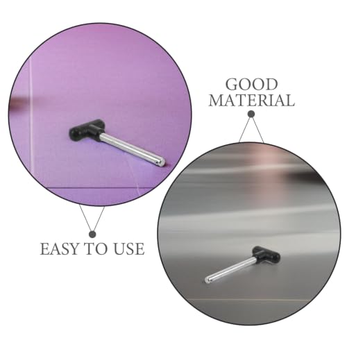 Alipis 2pcs Weight Stack Loading Pins for Gym Machines, 3/8 Inch Diameter T-Shaped Handle, 4 Inch Locking Space, Heavy Duty Chromium-Plated Steel Pins for Home Gym Equipment with Quick