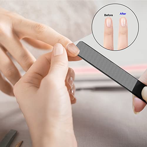 Werlla Toenail Clippers for Thick Toenails, Long Handle Wide Jaw Opening Nail Clippers for Adult, Men, Seniors, Extra Large Heavy Duty Toenail Clippers for Fingernail & Ingrown Toenail (2 Piece Set) - style: 2pcs_curved_black