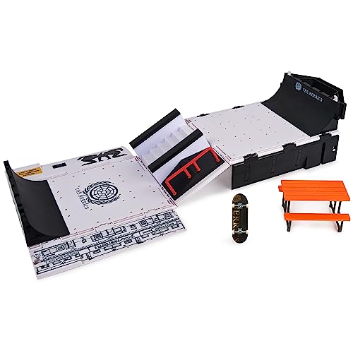 TECH DECK The Berrics X-Connect Park Creator Customizable Ramp Set | Foldable 30" Transforming Park, Berrics Pro Fingerboard, Portable Mini Skatepark, Toy Skateboard GIfts for Kids Ages 6+