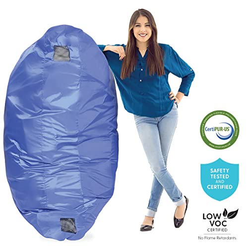 Milliard Crash Pad Sensory Pad with Foam for Kids and Adults with Washable Cover (5 feet x 5 feet) (Blue) - color: Blue
