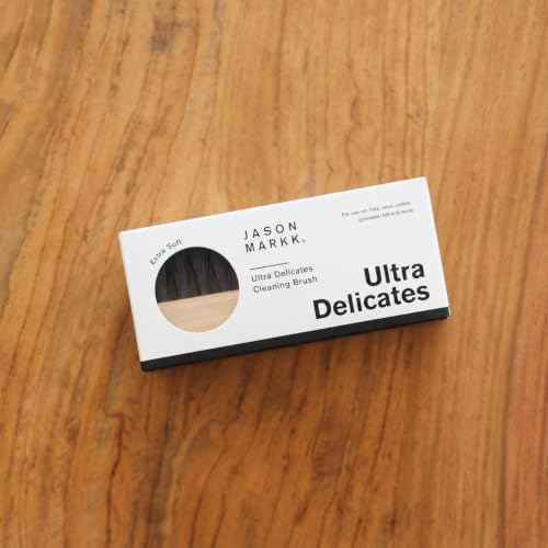 Jason Markk Ultra Delicate Shoe & Hat Cleaning Brush, Soft Bristles and Bamboo Wood, Sneaker Care, Extra Gentle, Ideal for Footwear, Safe for Wool, Cotton, Felt, Polyester, and More - style: Ultra Delicate Brush