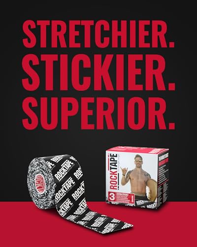 RockTape Highly Water-Resistant Kinesiology Tape - color: Black