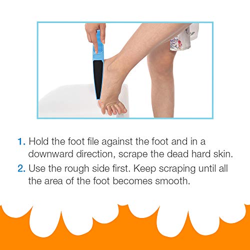 Flowery Swedish Clover Foot File Disposable Pad Kit, Great for Dry Cracked Feet, Refines Calluses - color: Blue Kit