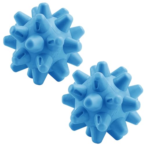 Massage Roll Balls, 2 Pack Spiky Massage Balls Deep Tissue Trigger Point and Myofascial Release for Plantar Fasciitis Relief, Muscle Recovery, 2.8 Inch Diameter (Blue) - color: Blue