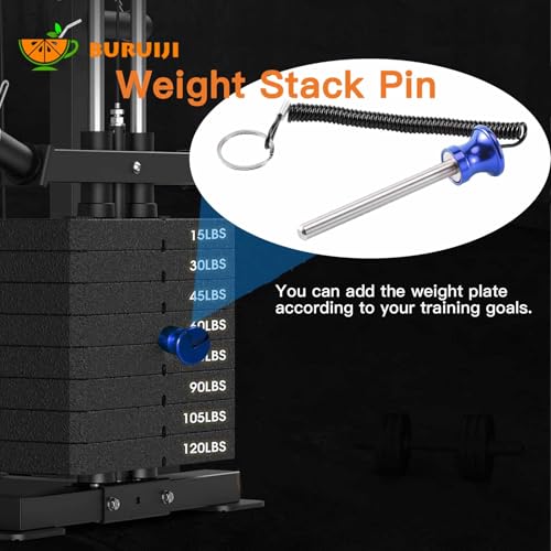 Universal Magnetic Weight Stack Pin with Pull Rope - Gym Pin for Weight Stack Machines | Commercial & Home Gym Accessories | Replacement Weight Pins for Strength Training Equipment - color: Blue