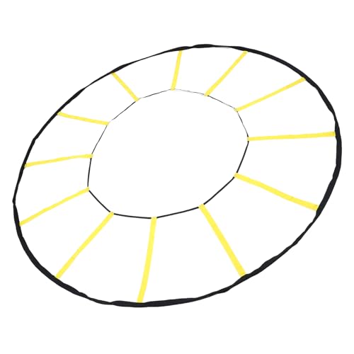 Circular Agility Training Ladder, 12 Rungs Nylon Speed and Agility Trainer for Soccer Basketball, with Storage Bag for Indoor Outdoor Sports Training