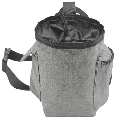Chalk Bag Bucket Drawstring Closure, Zippered Pockets | Chalk Organizer for Rock Climbing, Bouldering, Weightlifting, Gymnastics, Adults Women Men