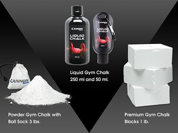 Cannon Sports Liquid Gym Chalk – Pro Non-Slip & Sweatproof Grip – Quick Dry Mess-Free Hand Chalk for Weightlifting, Powerlifting, Rock Climbing, Gymnastics, Pole Dancing & Training