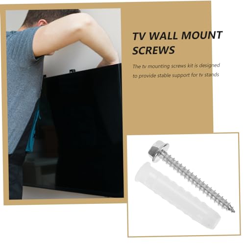 10 Sets Tv Mounting Hardware Kit Reliable Drywall Anchors and Screws for Secure Installation of Wall Mount Brackets for Tvs and Picture Hanging