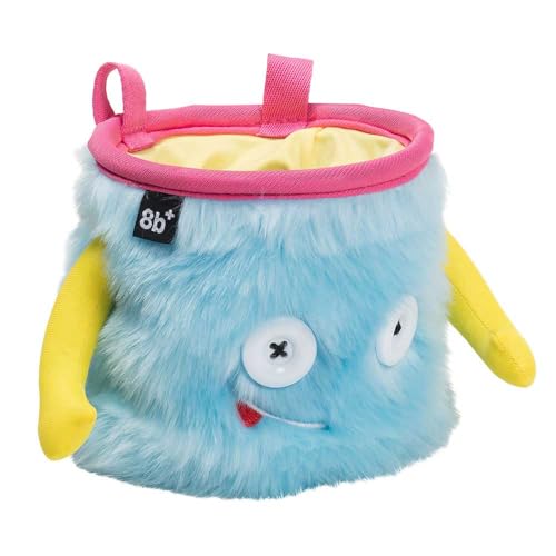 8BPLUS Chalk Bag for Rock Climbing and Bouldering, Chalk Pouch incl Belt & Biner – Cute Funny Character Design, Wide Opening, Gear with Personality, Gift for Climbers - style: JAMIE