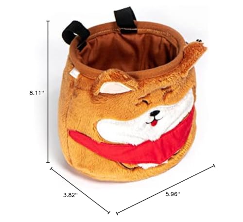 YY Vertical Rock Climbing Chalk Bags - style: Dog (Shiba)