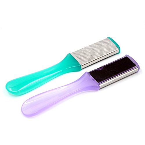 rosenice Dual-Sided Pedicure Foot File 6.69 Inch Portable Foot Rasp with Mesh and Sandpaper Sides for Callus Removal and Smooth Skin Care