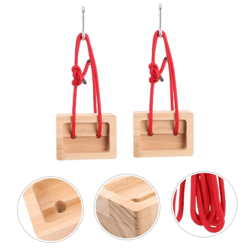VANZACK Hangboard Strength for 2pcs Wooden Climbing Finger Portable Training, Modular Design, Lightweight Sturdy and Fitness Routines and Outdoor Use by Climbers