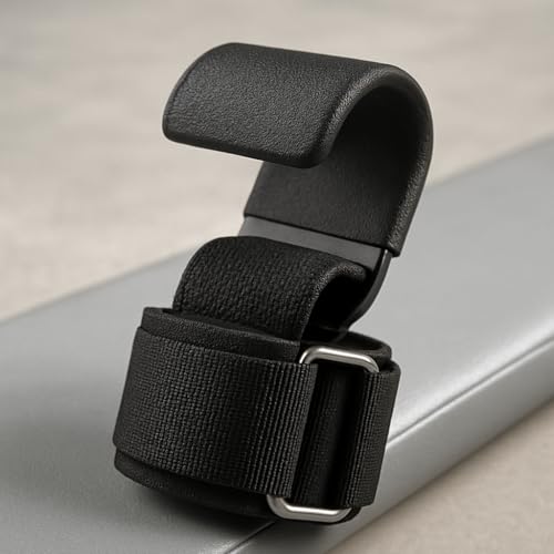 Weight Lifting Hooks (Pair) with Padded Wrist Straps – Heavy Duty Steel Grip Support for Deadlifts, Powerlifting, Bodybuilding & Pull-Ups – Gym Training Hooks for Men & Women