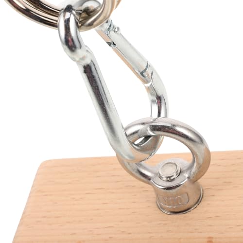 Wooden Pinch Block Gripper: Pinch Gripping Strength Trainer - Forearm Force Training Tool - Loadable Grip Strength Equipment for Home Gym