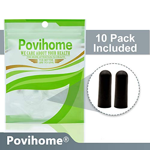 Povihome Finger Cots Protectors - Moisturizing Thumb and Finger Covers - Thickend Version - Elastic Cracked Silicone Finger Sleeves to Protect Cracked, Peel Finger and Other Finger Pain (Black, 10PCS) - color: Black, size: Medium (10PCS)
