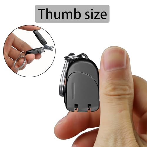 Portable Folding Mini Nail Clippers,All Metal Compact Small Nail Trimmers with Backpack Patterns,Stainless Steel Nail Clippers Keychain Accessories for Travel,Keychain Nail Clipper