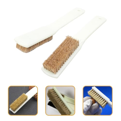 Levemolo Bouldering Brush and Climbing Hold Cleaner 2pcs with Wild Boar Bristles and Sturdy Handle for Rock Climbing Chalk Removal and Outdoor Sports Cleaning