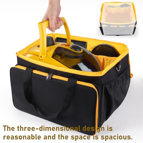 Adjustable Storage Bag Compatible with Wagner Spraytech C900134 Steamer Portable Steam Cleaner Carry Bag with Extra Pockets for Accessories (Bag Only)