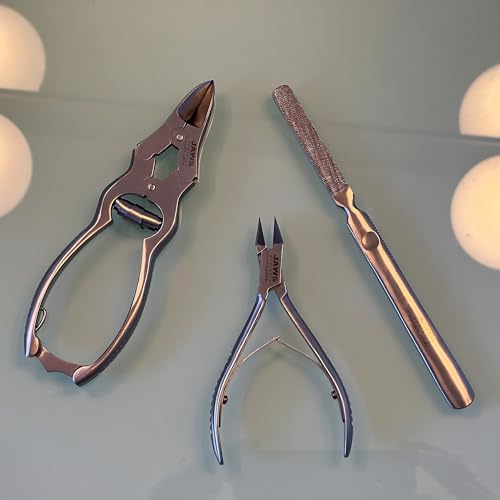 Toenail Clippers for Thick Nails – Large Surgical-Grade Stainless Steel Nippers for Seniors, Men & Women | Heavy-Duty Double-Action Podiatrist Tool for Thick, Ingrown & Mycotic Toenails