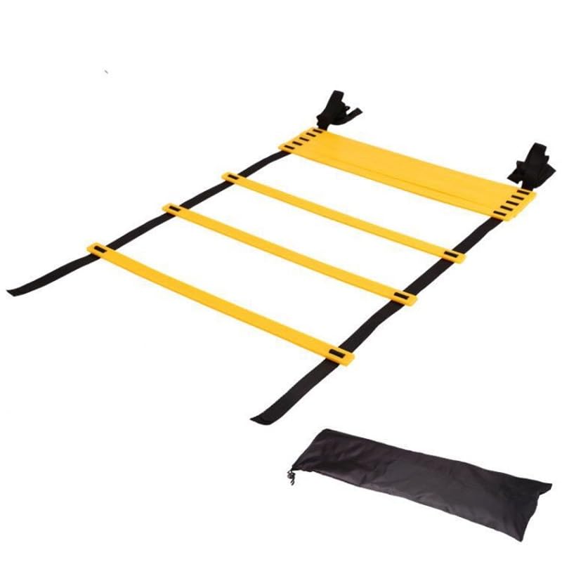 Training Ladder Nylon Rope PP Rope Spacing Speed Footwork Practice Equipment 4m/13.12ft 8 Rung for Soccer, Football, Basketball, Drills - size: 4m / 13.12ft 8 Rung