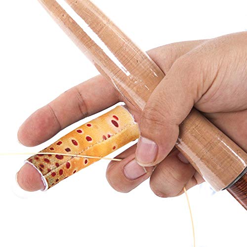 VBESTLIFE 3PCS Fishing Finger Tab Protector, Polyester Fishing Stripping Single Finger Guards for Fishing Finger