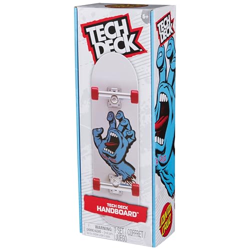 TECH DECK Santa Cruz Handboard, Authentic Mini Skateboard | 9x Larger than a Fingerboard, Hands Only, Authentic Graphics, Die-Cast Trucks, Skateboard Gifts for Kids & Collectors Ages 6+ - style: Santa Cruz