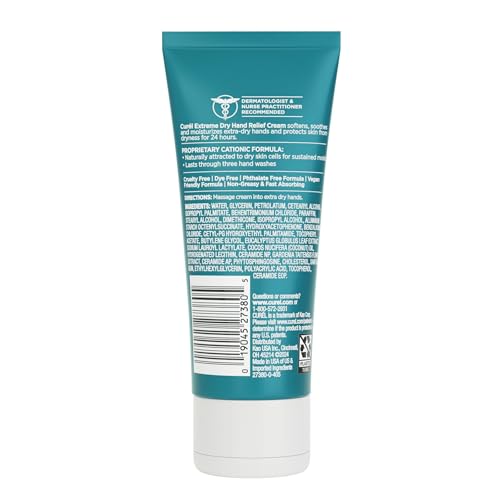 Curel Extreme Dry Hand Relief, Dermatologist Recommended, Long-Lasting Cream For Dry Hands, Paraben Free, Fragrance-Free Hand Lotion, 3 Oz, Pack of 3 | Extreme Relief Hand Lotion, Long-Lasting Moisturizer, Skin Care Essential, Fragrance-Free, Travel Size