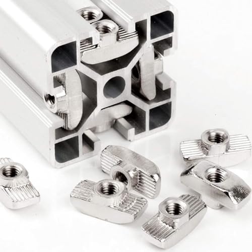 30 Pcs 3030 Series M3 T Nuts, T Slot Nut Hammer Head Fastener Nut, Nickel Plated Carbon Steel Nut for European Aluminum Profile,Drop in T Slot Nuts Assortment Kit(30-M3) - size: 30-M3(30 Pcs)