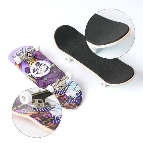 3 PCS Pro 32mm Fingerboard Wooden Board Professional Mini Finger Skateboard Set of 3 - color: Fingerboard-3pcs